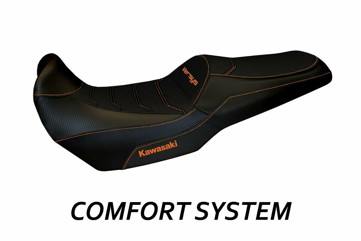 Design-Sitzbezug KAWASAKI VERSYS 1000(19-), CS malay total black