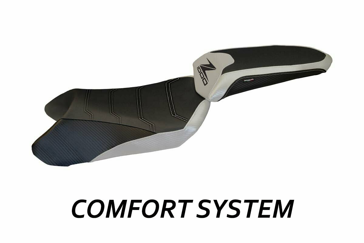 Design-Sitzbezug KAWASAKI Z1000SX(11-16), CS casenza 2 silber
