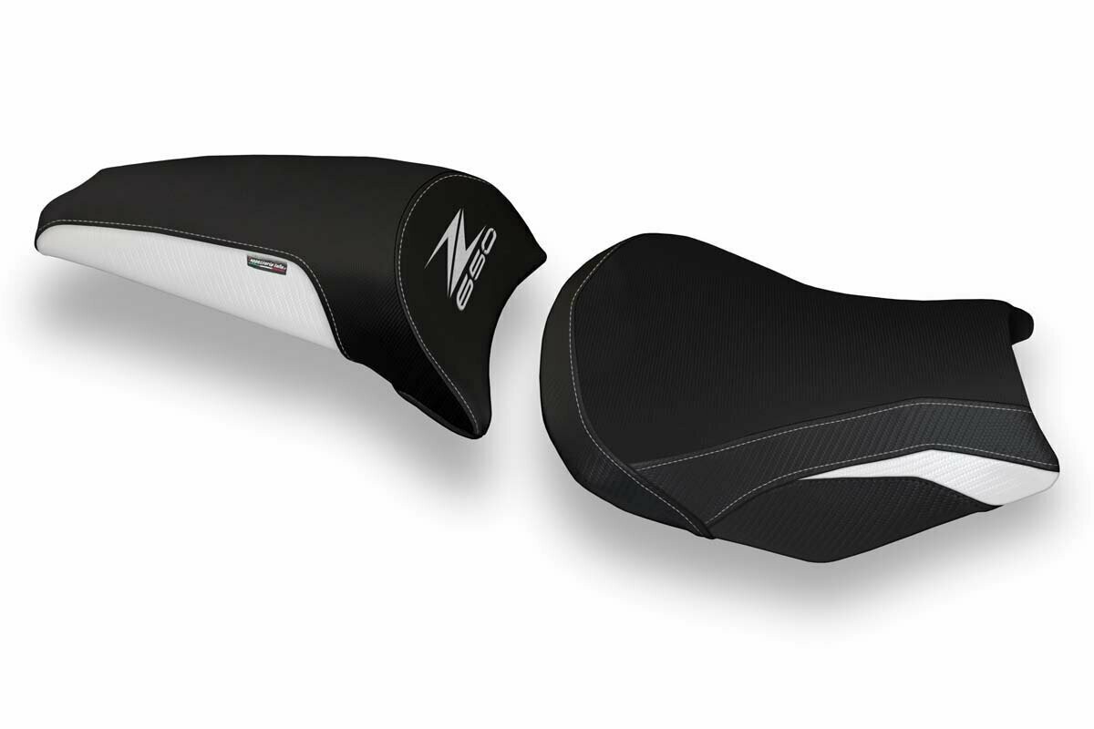 Design-Sitzbezug KAWASAKI Z 650, cave 3 weiß