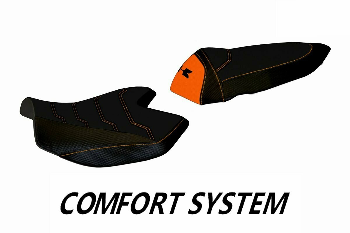 Design-Sitzbezug KAWASAKI Z 750 (07-14), CS pizzoli 1 orange