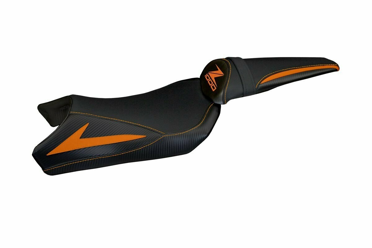 Design-Sitzbezug KAWASAKI Z1000 (10-13), berna total black orange