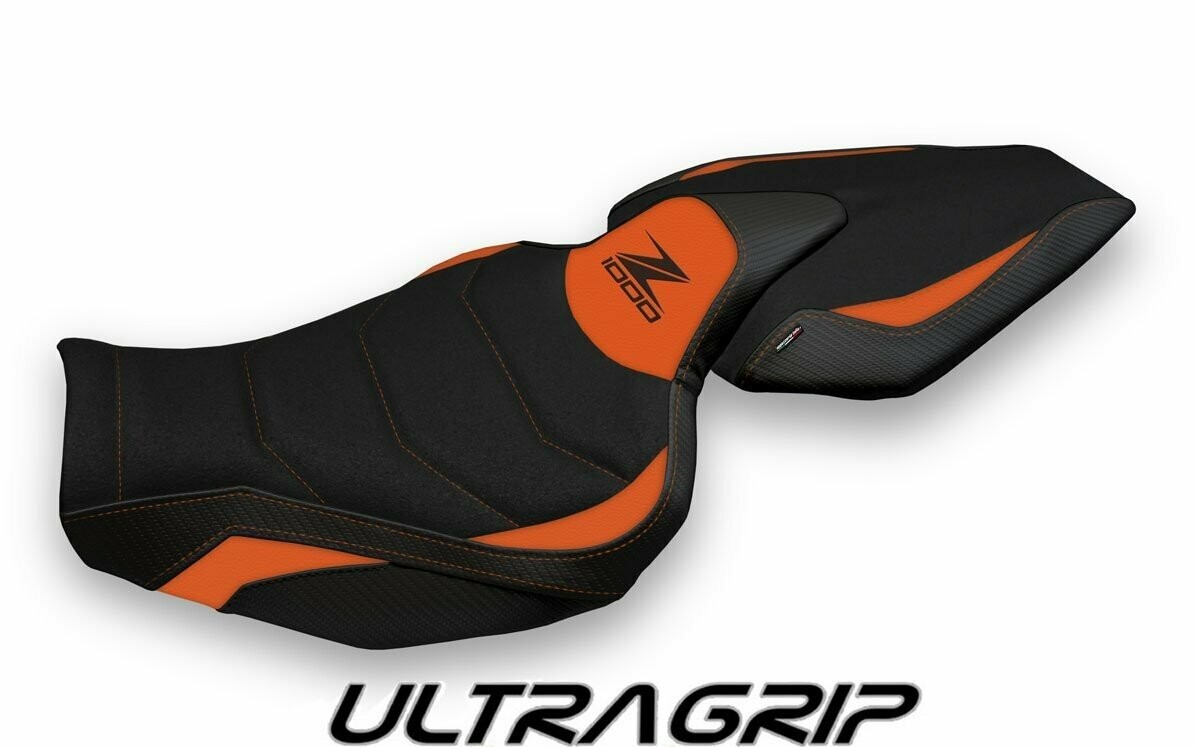 Design-Sitzbezug KAWASAKI Z1000 (14-20), ultragrip hedemora 1 orange