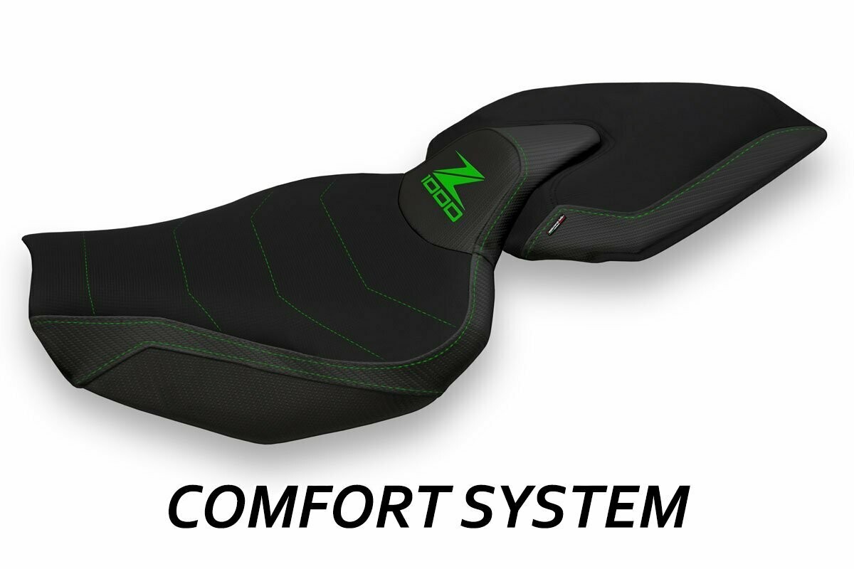 Design-Sitzbezug KAWASAKI Z1000(14-20), CS ellos total black