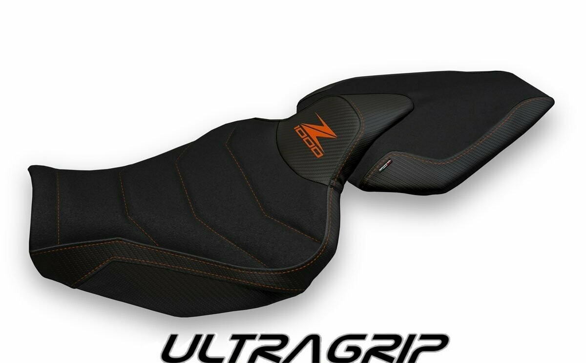 Design-Sitzbezug KAWASAKI Z1000 (14-20), ultragrip hedemora total black