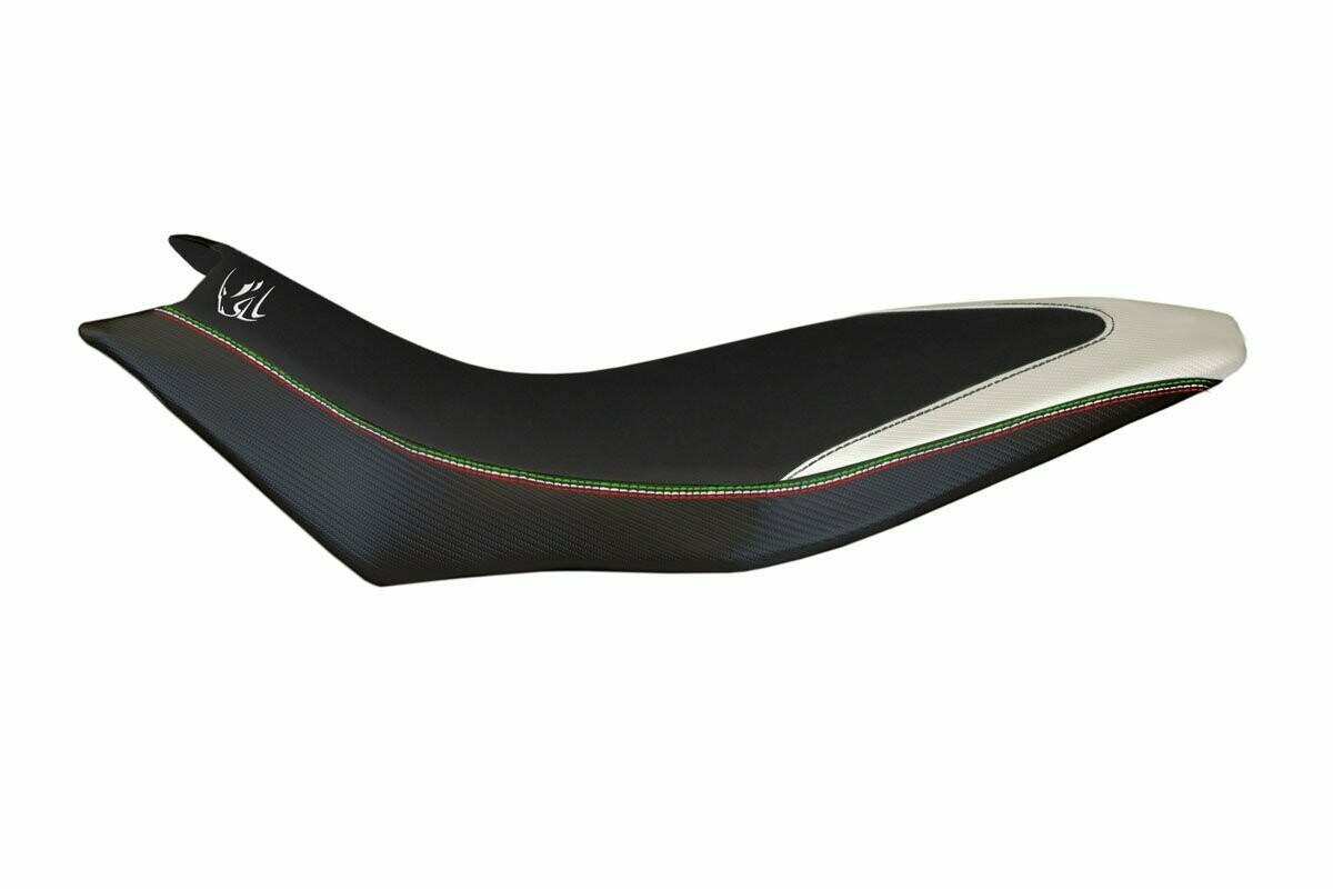 Design-Sitzbezug APRILIA DORSODURO 750-1200 , trieste 3 weiß