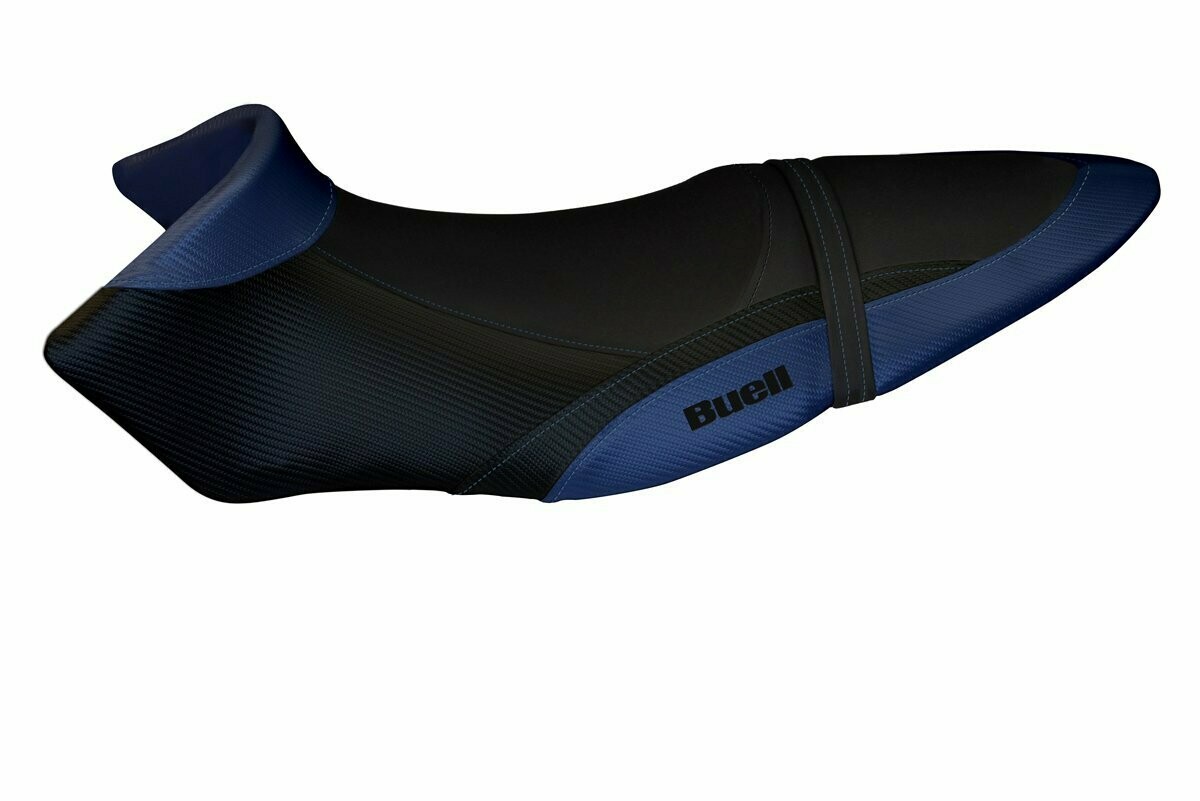 Design-Sitzbezug BUELL XB12S-XB12SX, avignone 3 blau