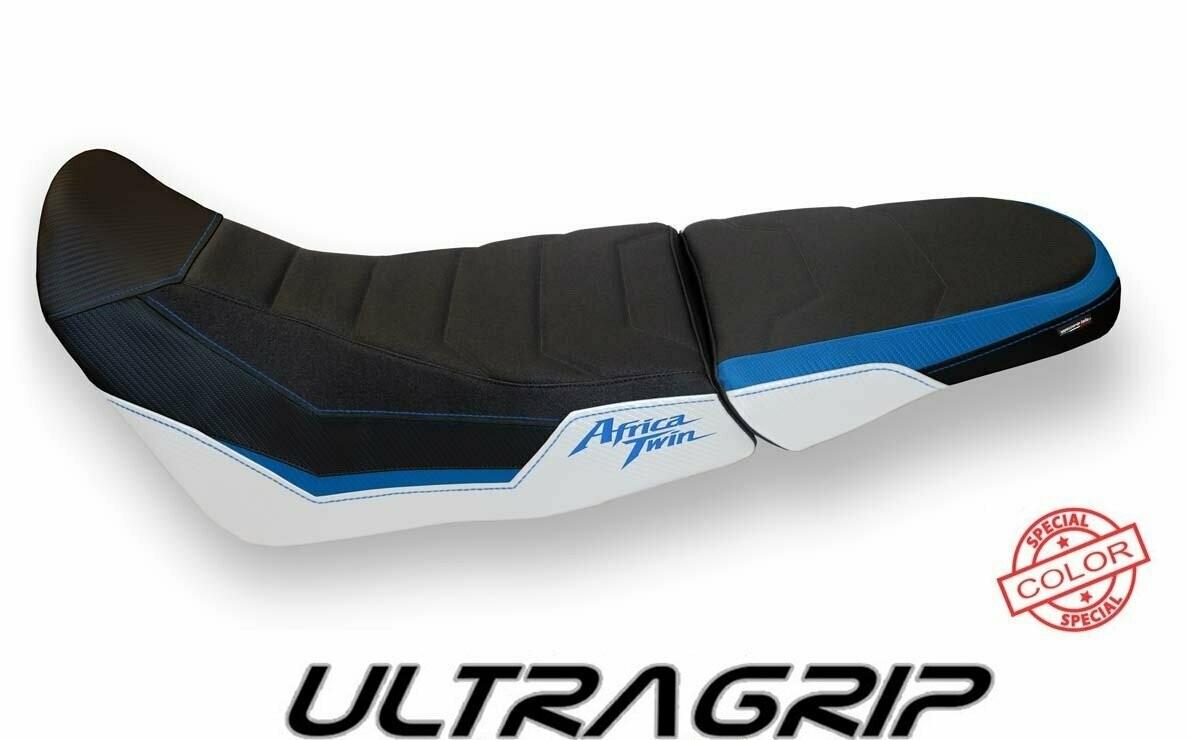 Design-Sitzbezug HONDA Africa Twin CRF 1000 ADV, ultragrip ufa spezial weiß