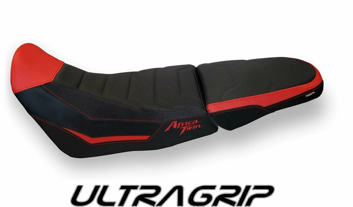 Design-Sitzbezug HONDA Africa Twin CRF 1000 ADV, ultragrip ufa 2 rot