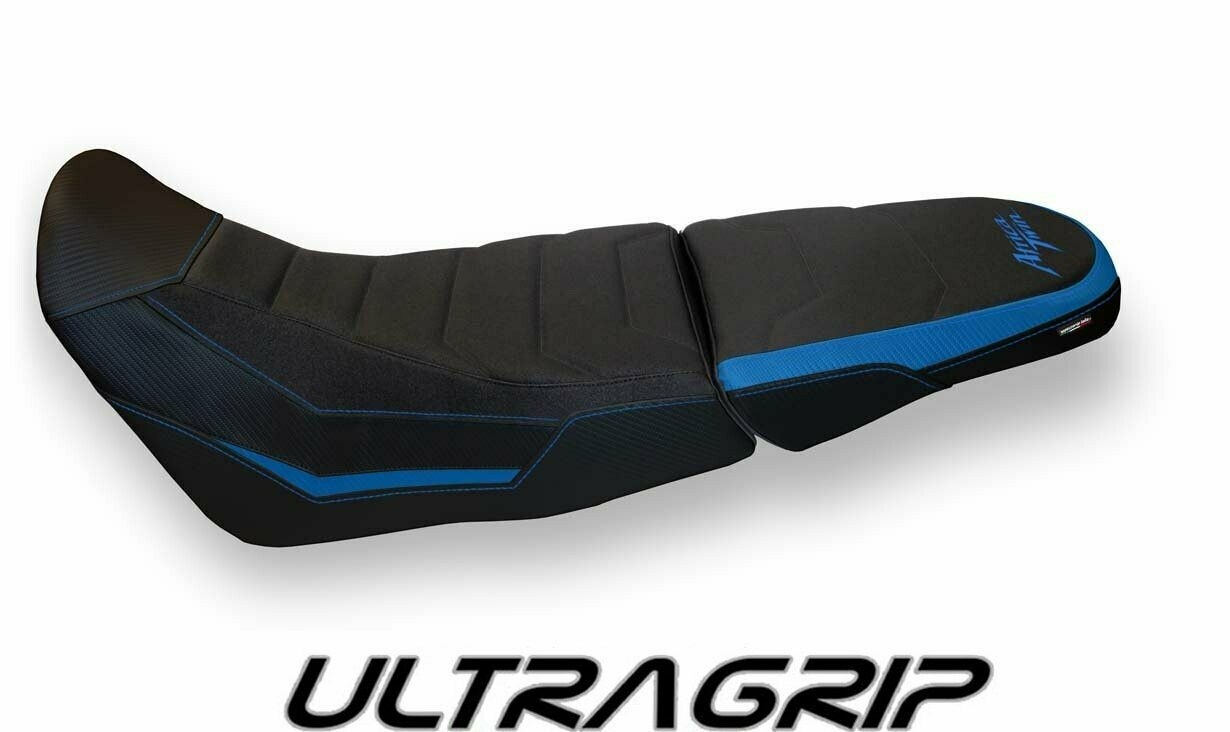 Design-Sitzbezug HONDA Africa Twin CRF 1000 ADV, ultragrip ufa 1 blau