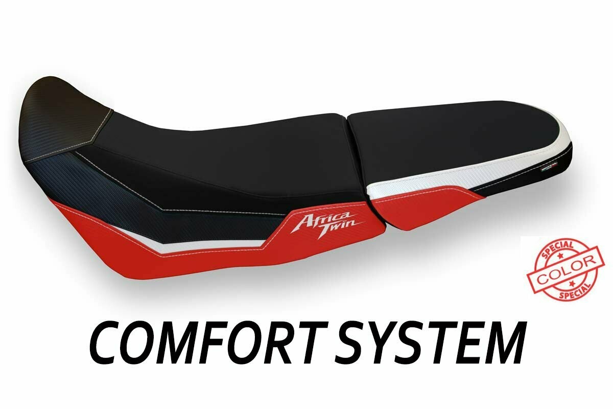 Design-Sitzbezug HONDA Africa Twin CRF 1000 ADV, CS gand spezial rot weiß