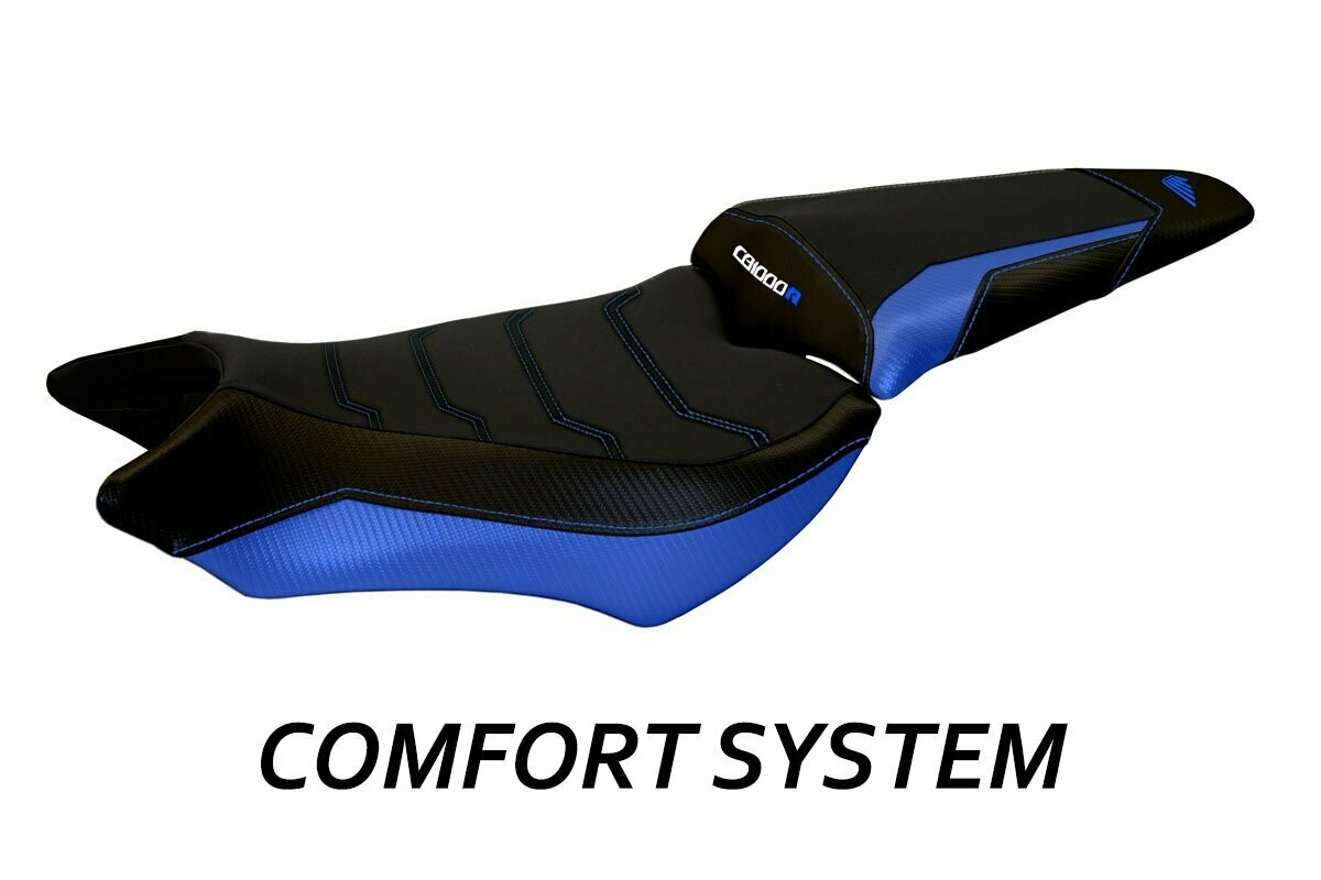 Design-Sitzbezug HONDA CB 1000R (08-17), CS ponza 2 blau