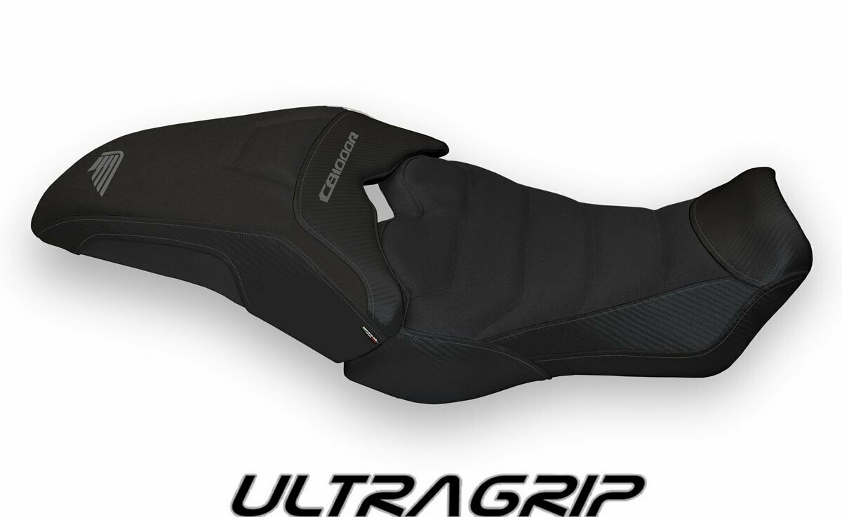 Design-Sitzbezug HONDA CB 1000R (18-20), ultragrip olimpia total black
