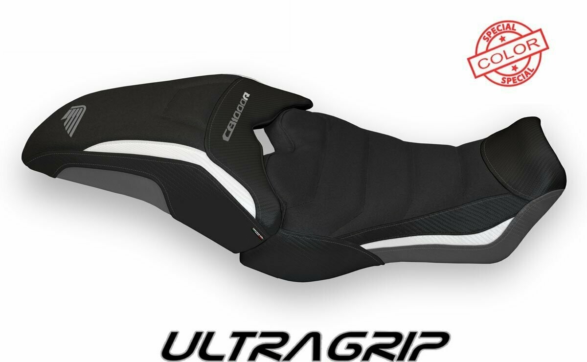 Design-Sitzbezug HONDA CB 1000R (18-20), ultragrip olimpia spezial grau weiß
