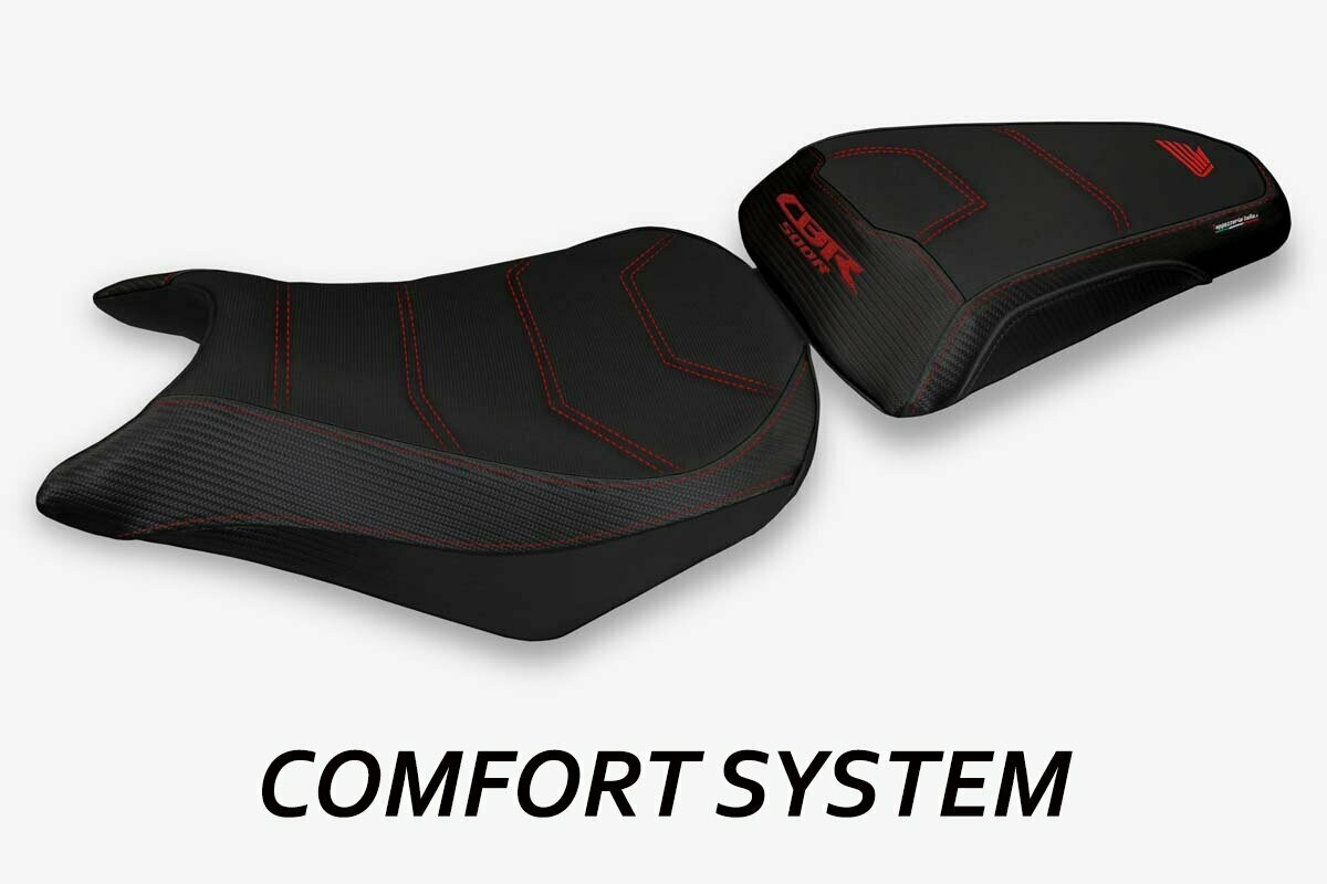 Design-Sitzbezug HONDA CBR 500R (12-16), CS auzat 2 schwarz