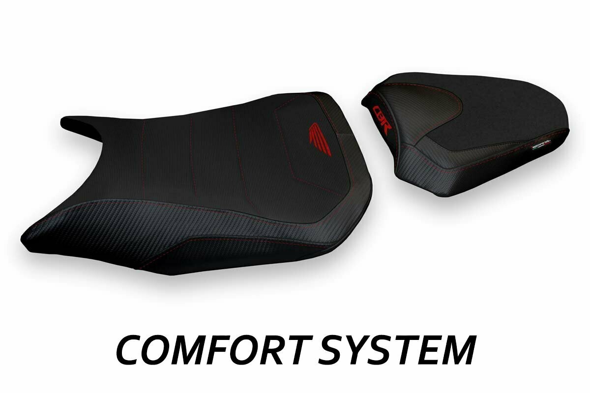 Design-Sitzbezug HONDA CBR 500R (17-20), CS diamante 2 schwarz