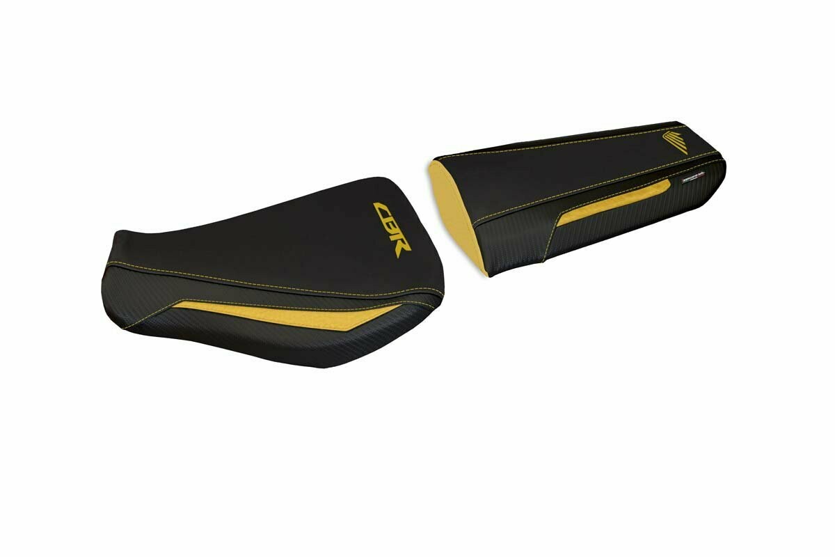 Design-Sitzbezug HONDA CBR 600RR (07-12), andria 1 gelb