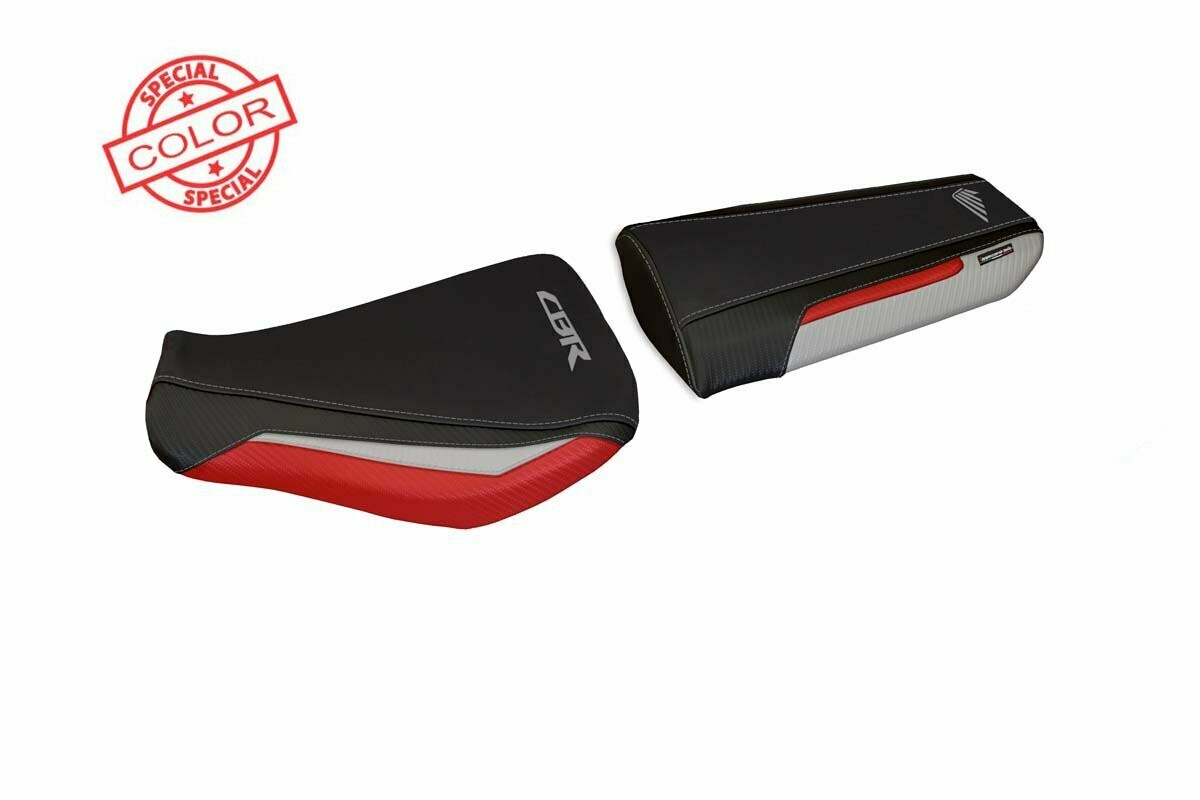 Design-Sitzbezug HONDA CBR 600RR (07-12), andria spezial 1 rot/grau