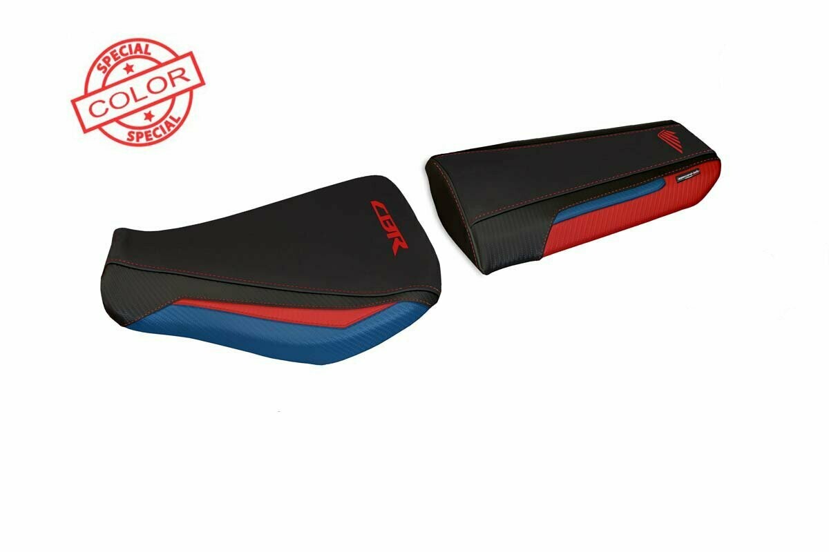 Design-Sitzbezug HONDA CBR 600RR (13-16), andria spezial 1 blau rot