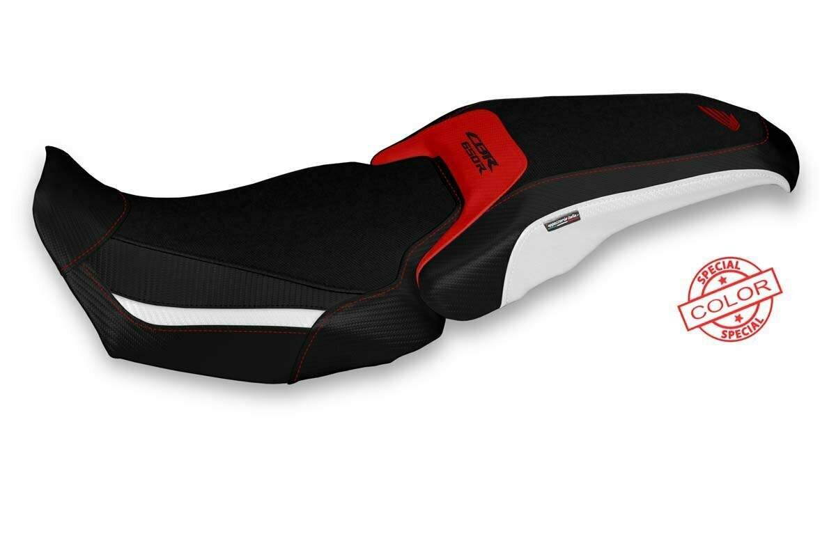 Design-Sitzbezug HONDA CBR 650R (19-20), burri spezial weiß rot