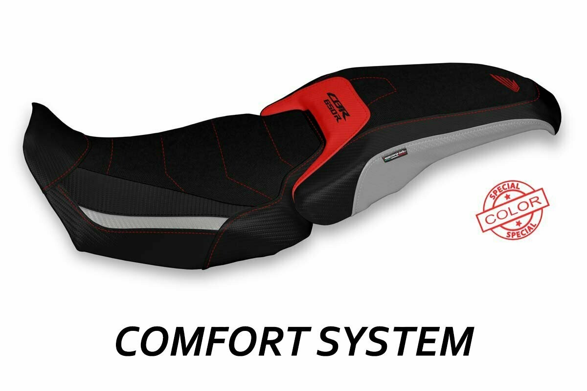 Design-Sitzbezug HONDA CBR 650R (19-20), CS aldor spezial rot grau