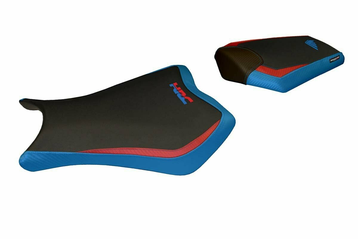 Design-Sitzbezug HONDA CBR 1000RR (12-16), menchester 3 blau/rot