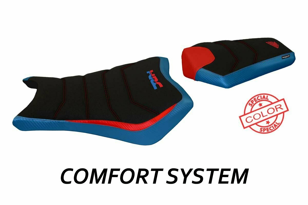 Design-Sitzbezug HONDA CBR 1000RR (12-16), CS menchester spezial blau/rot