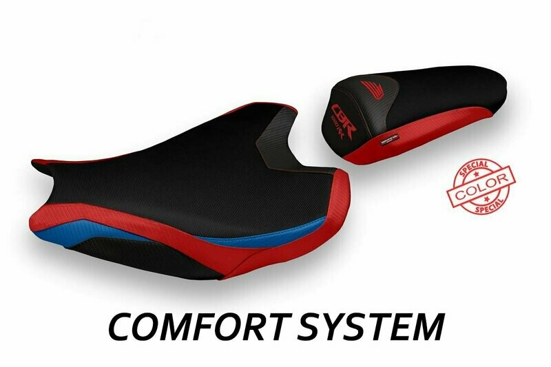 Design-Sitzbezug HONDA CBR 1000RR (17-20), CS acri spezial rot/blau Design-Sitzbezug HONDA CBR 1000RR (17-20), CS acri spezial rot/blau