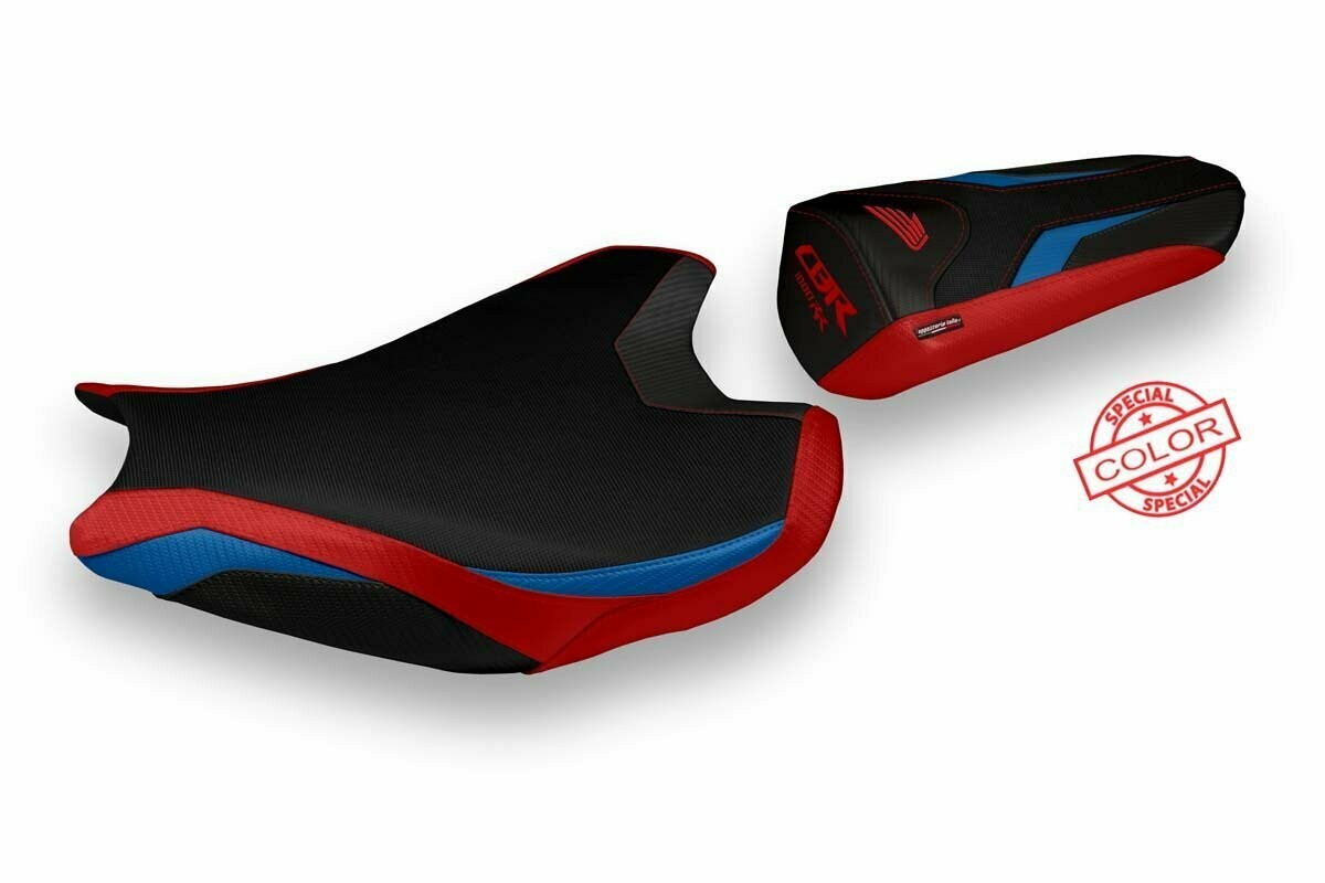 Design-Sitzbezug HONDA CBR 1000RR (17-20), pianfel spezial rot/blau