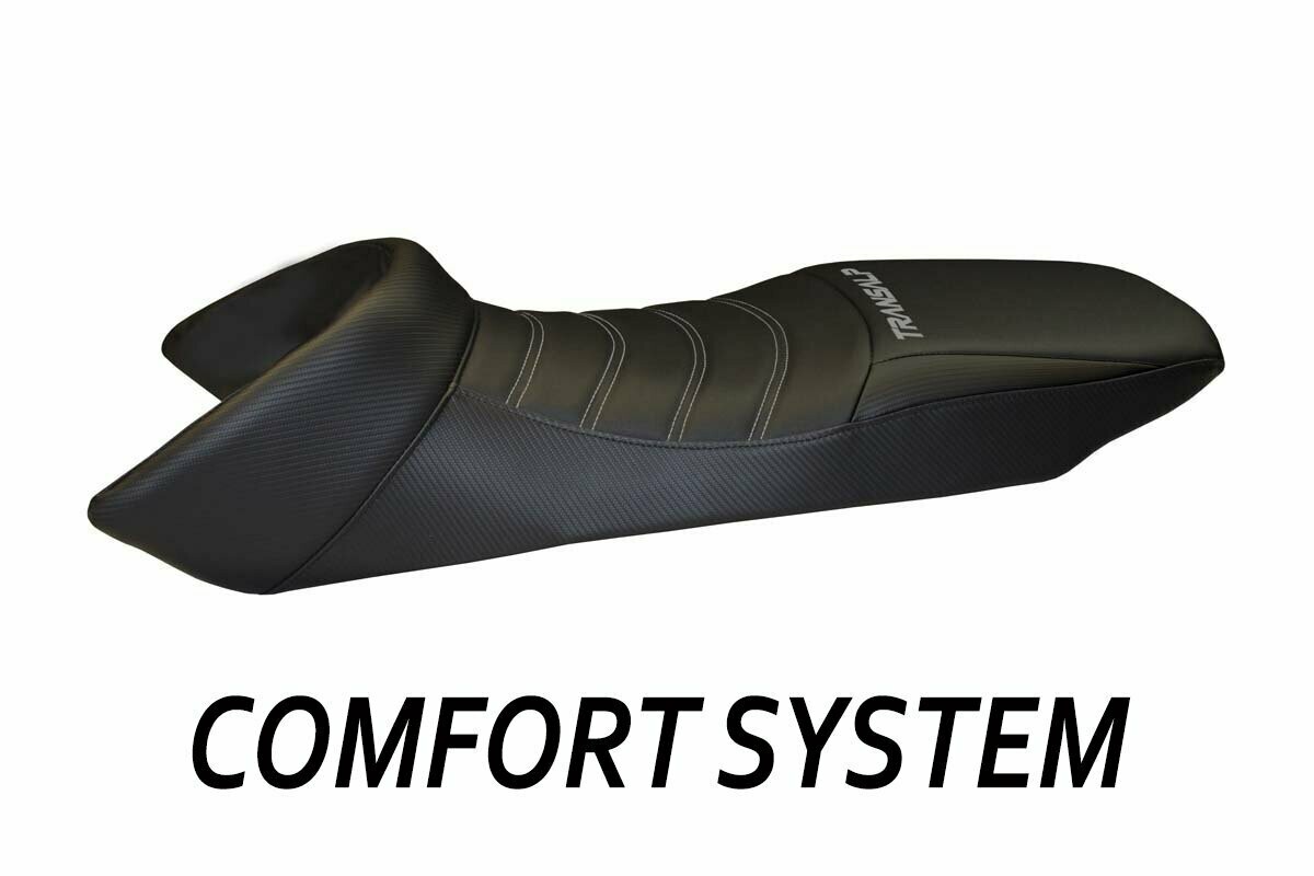 Design-Sitzbezug HONDA TRANSALP 650, CS invert total black