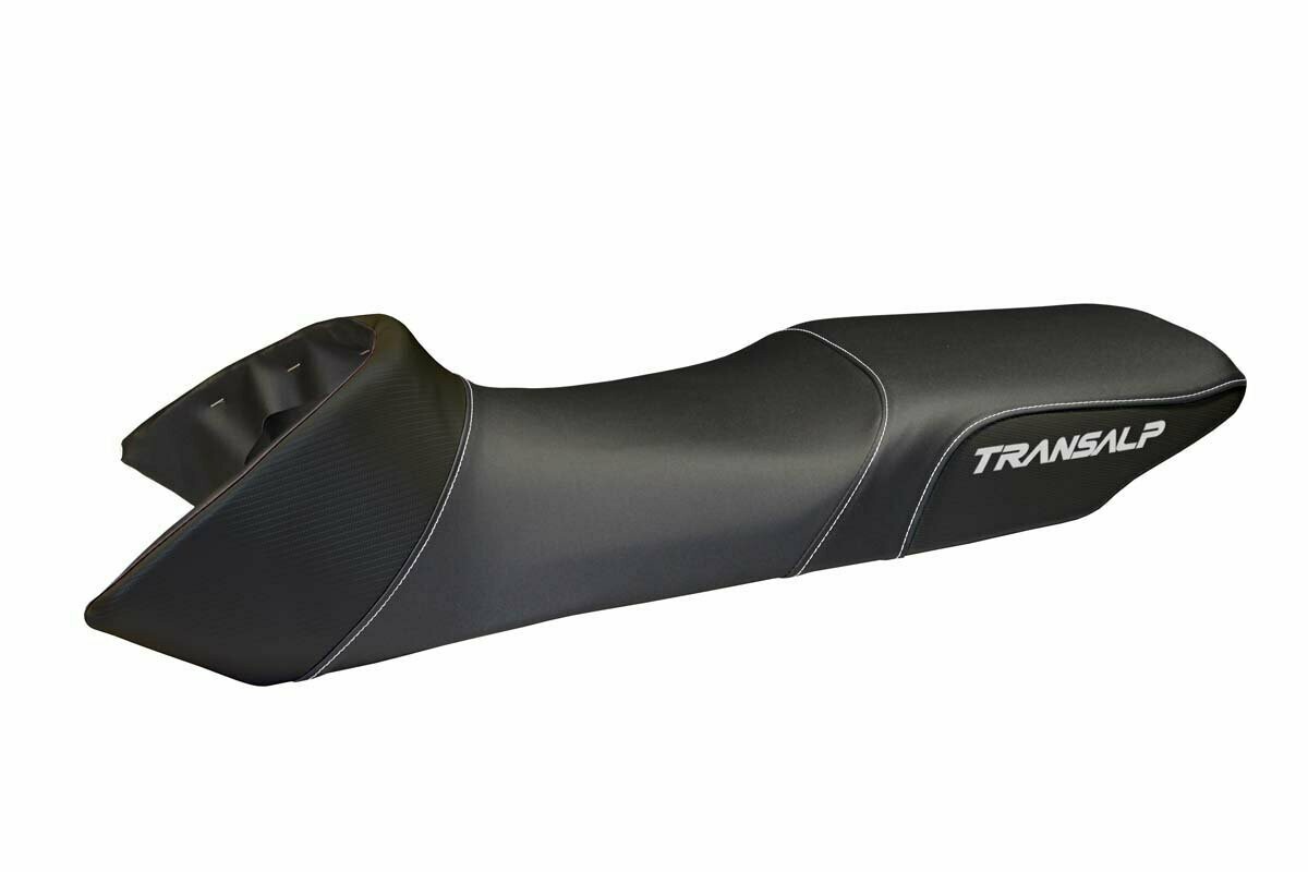 Design-Sitzbezug HONDA TRANSALP 650, basic total black