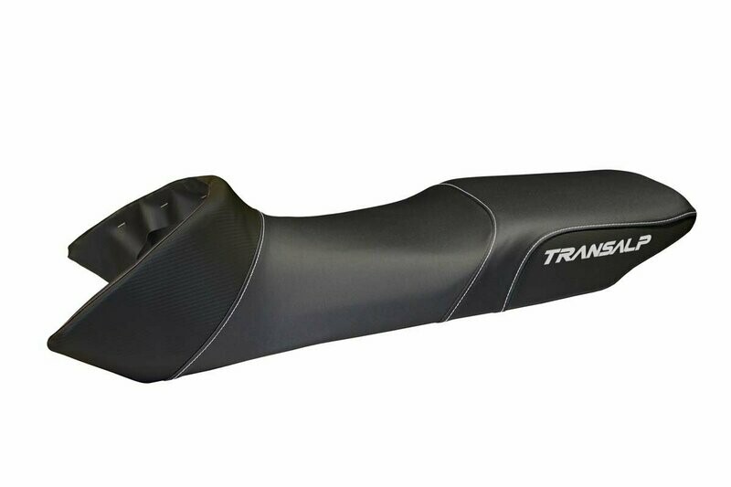Design-Sitzbezug HONDA TRANSALP 650, basic total black Design-Sitzbezug HONDA TRANSALP 650, basic total black