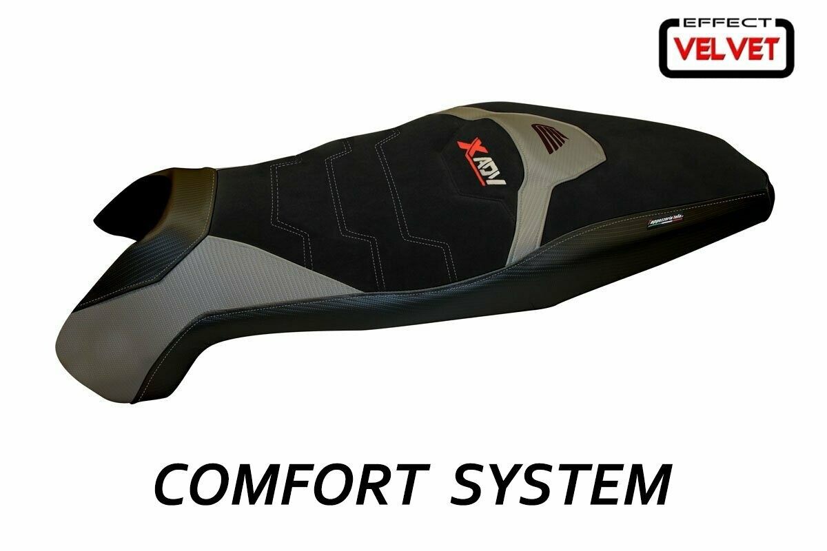 Design-Sitzbezug HONDA X-ADV, CS velvet swiss 1 grau