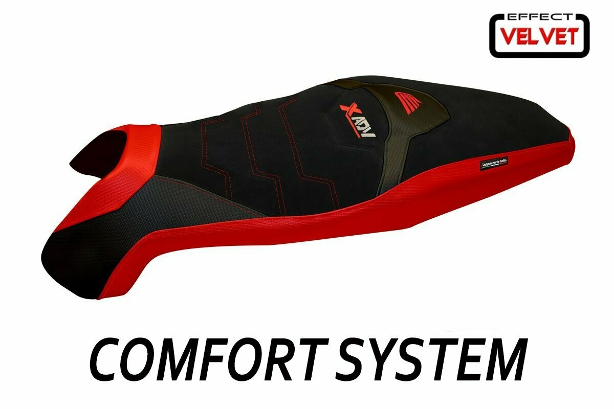 Design-Sitzbezug HONDA X-ADV, CS velvet swiss 3 rot