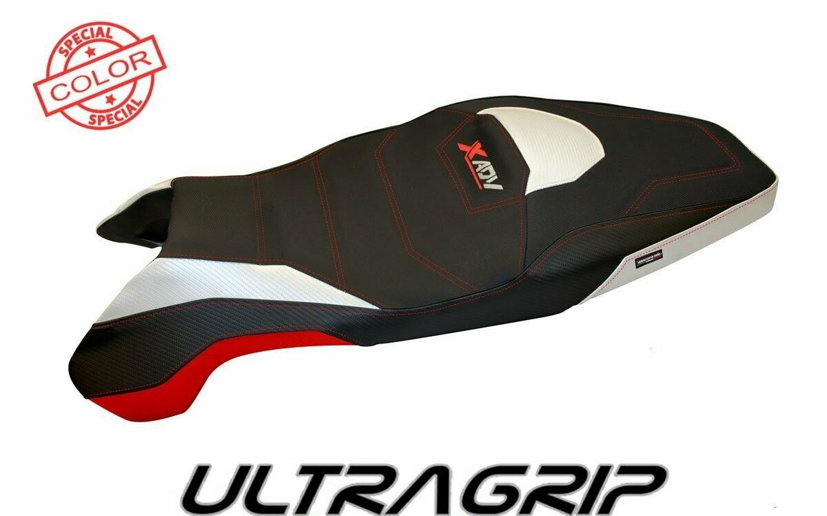 Design-Sitzbezug HONDA X-ADV, ultragrip ivern spezial weiß/rot