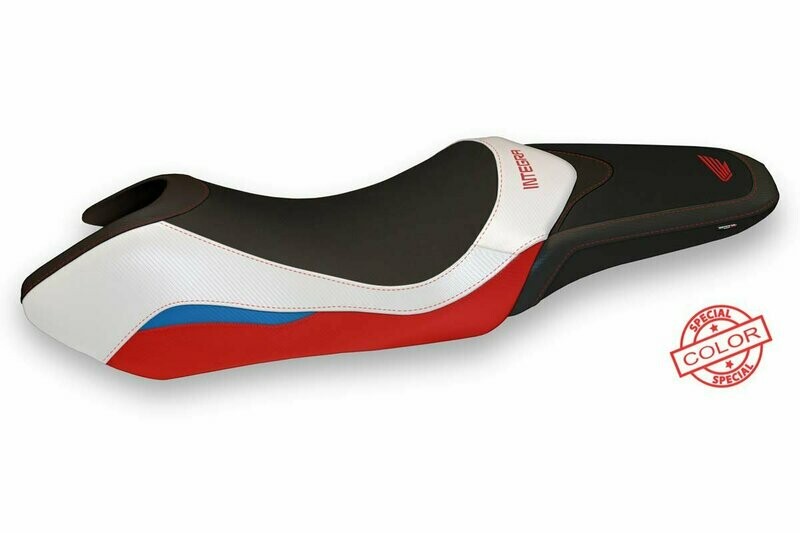 Design-Sitzbezug HONDA INTEGRA 750, lanzarote spezial 3 weiß/rot/blau Design-Sitzbezug HONDA INTEGRA 750, lanzarote spezial 3 weiß/rot/blau