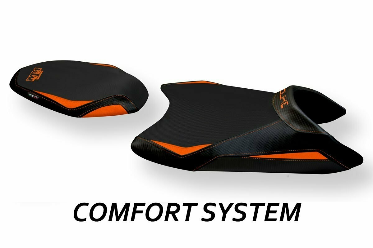 Design-Sitzbezug KTM 790 DUKE, CS mirano 1 orange