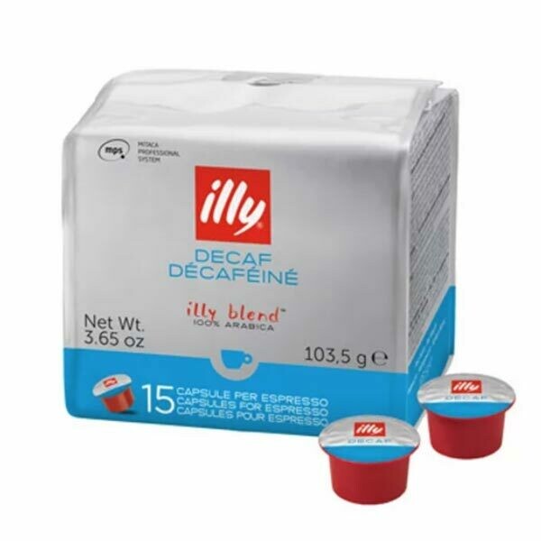 Cápsula de café MPS Illy DESCAFEINADO Pack 15 uds.