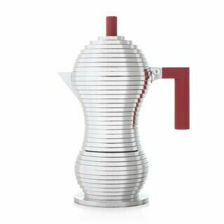 Cafetera Italiana MOKA ROJA ALESSI PULCINA 6 tazas.
