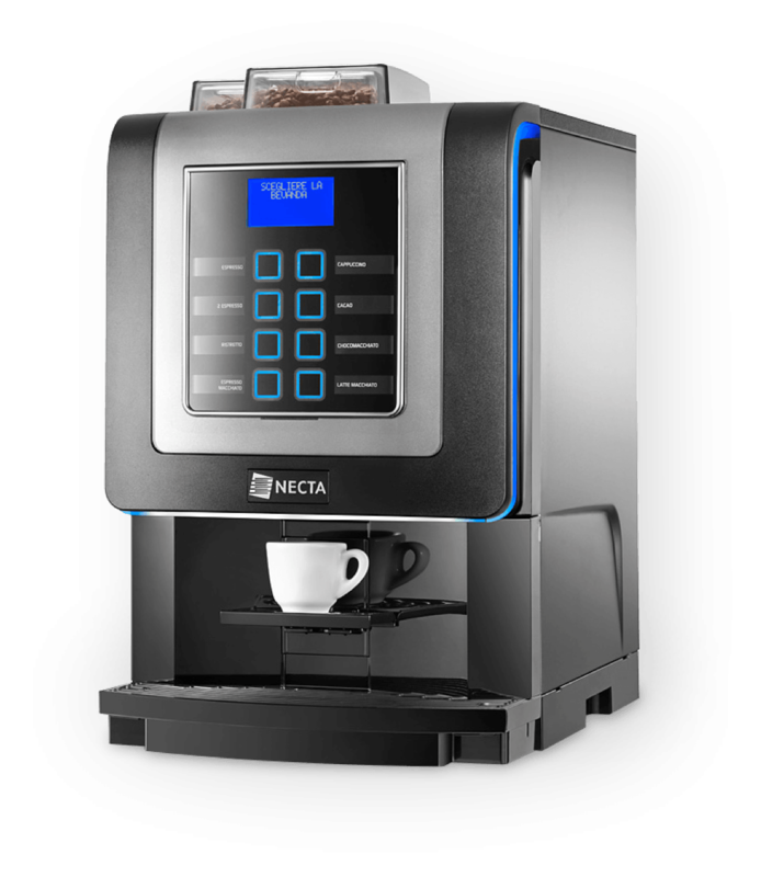 NECTA KORO PRIME ESPRESSO. 1 GRANO + 1 SOLUBLE.