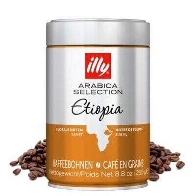 Café en grano Illy Arabica Selection ETIOPIA lata 250 gr. Pack 6 latas x 250 gr.