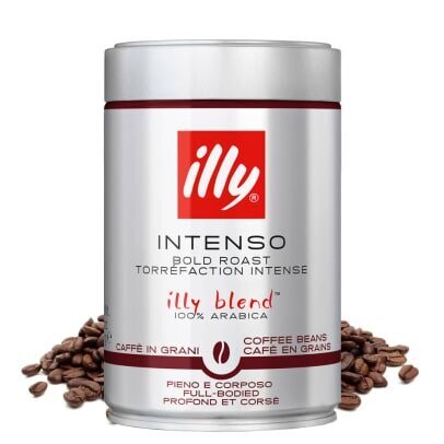 Café en grano Illy INTENSO lata 250 gr. Lata 250 gr. PACK 12 UDS
