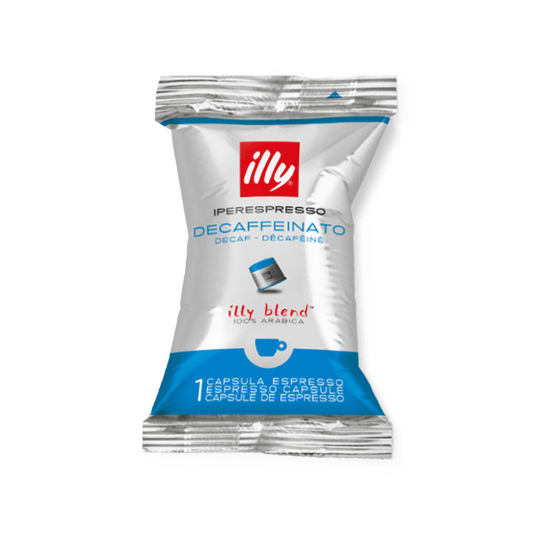 Cápsula de Café Iperespresso Illy DESCAFEINADO. Caja 100 uds.