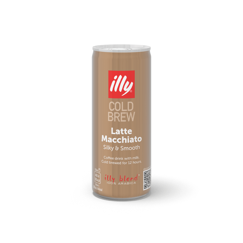 Café LATTE MACCHIATO Illy Cold Brew. Botella 250 ml. Pack 12 ud x 250 ml.