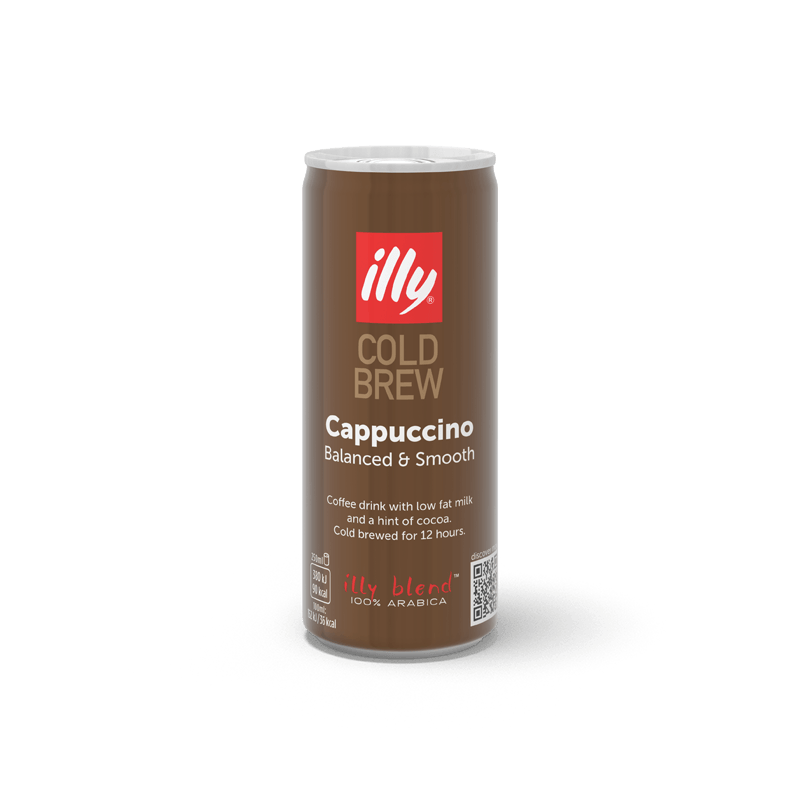 Café CAPPUCCINO Illy Cold Brew. Botella 250 ml. Pack 12 ud x 250 ml