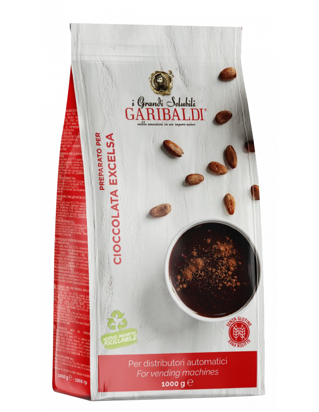 Chocolate Polvo Premium Garibaldi 1 kg.