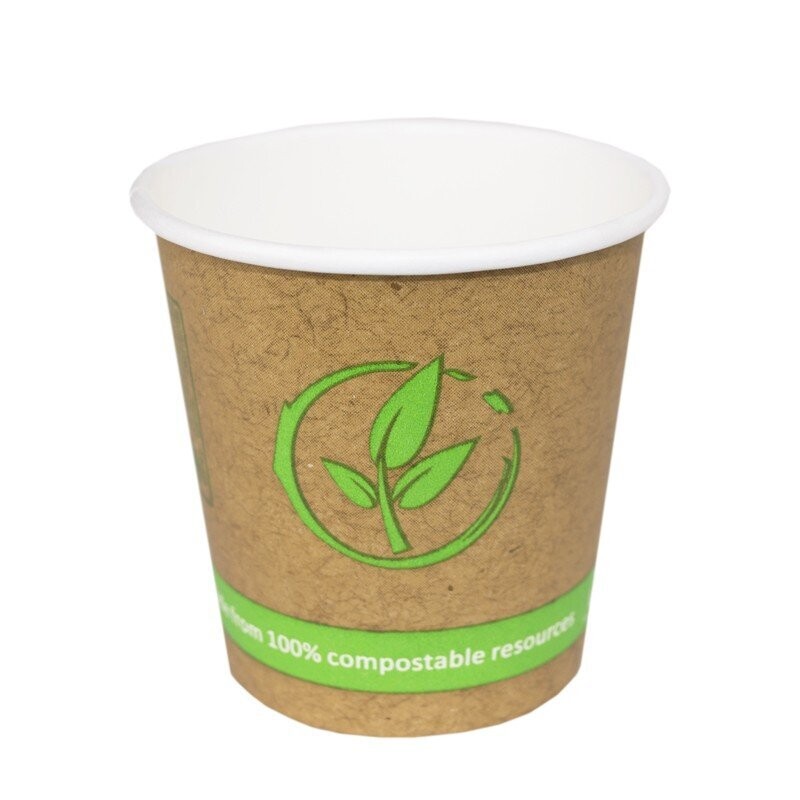 Vaso Compostable 4 Oz. 120 ml.  Take Away Caja 1.000 uds.