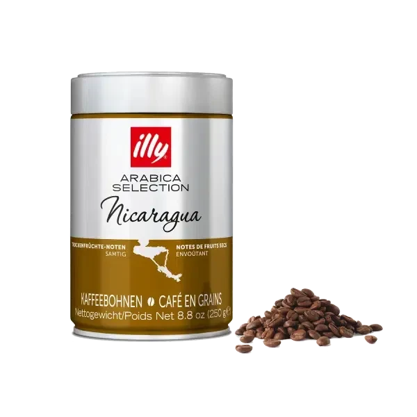 Café en grano Illy Arabica Selection NICARAGUA lata 250 gr. Lata 250 gr. Pack 6 latas x 250 gr.
