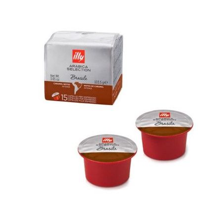 Cápsula de café MPS Illy BRASIL Caja 6 paq x 15 uds. Total 90 capsulas.