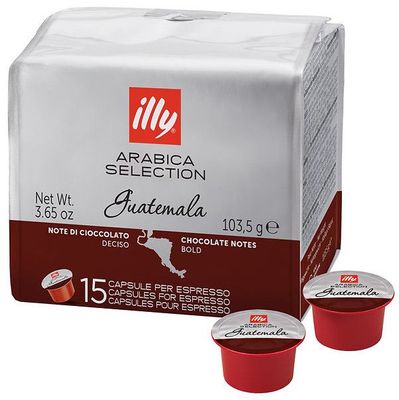 Cápsula de café MPS Illy GUATEMALA Caja 6 paq x 15 uds. Total 90 capsulas.