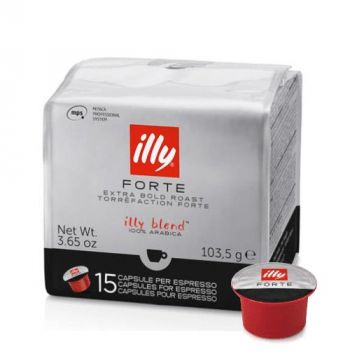 Cápsula de café MPS Illy FORTE Caja 6 paq x 15 uds. Total 90 capsulas.